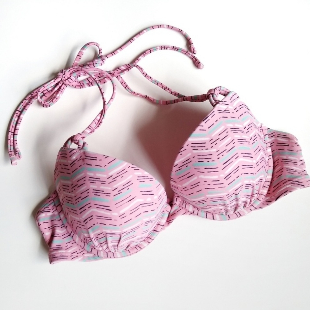 Aerie Brooke halter bikini swim top 34B